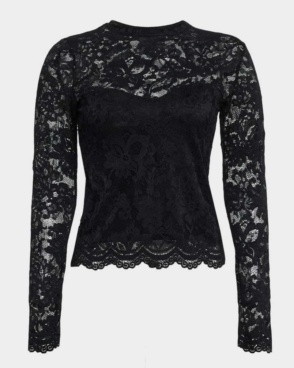 Clayton Lace Long-Sleeve Top